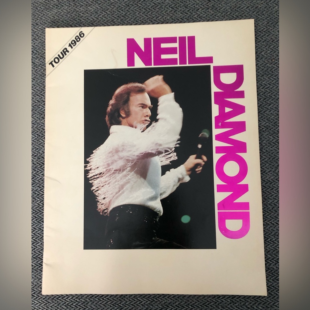 Neil Diamond 1986 Souvenir Concert Book
